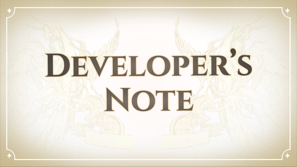 [DEV] Developer's Note (June)